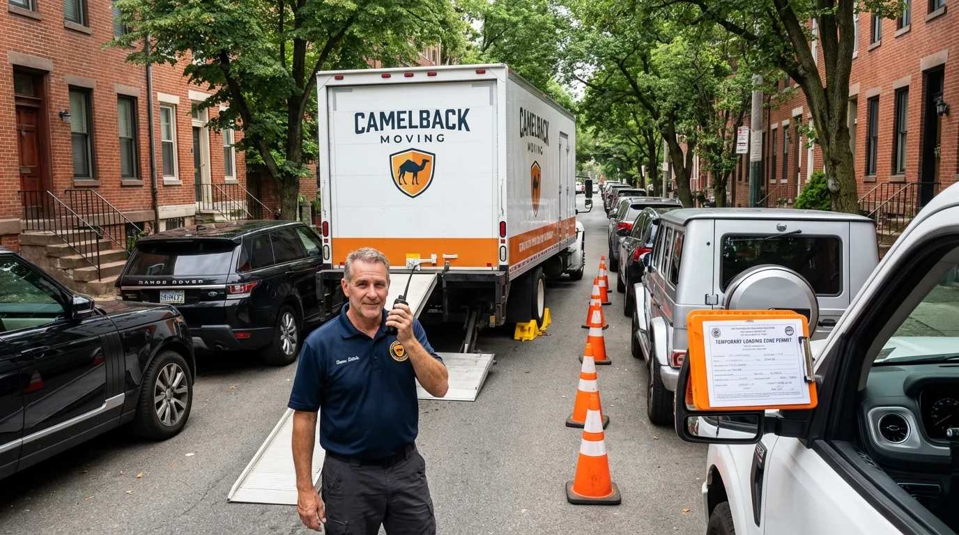 City street loading permit setup in East Haddam, CT
